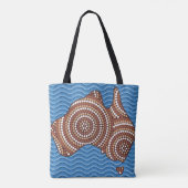 アボリジニ絵画ア トートバッグ (裏面)