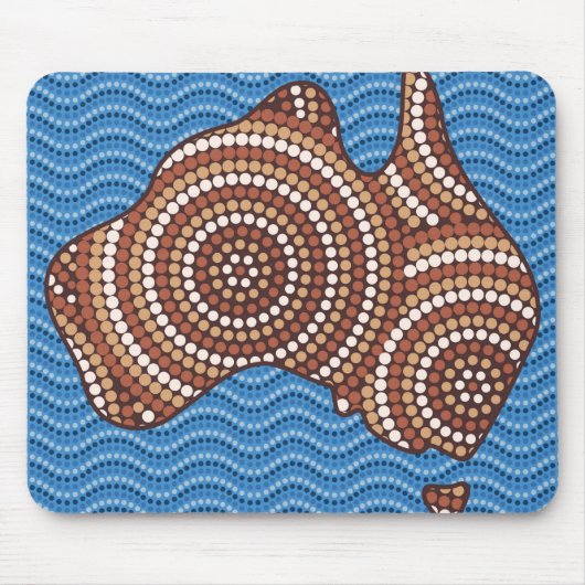 アボリジニ絵画ア マウスパッド (正面)