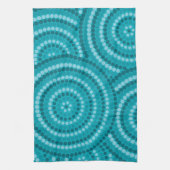アボリジニ絵画ウム キッチンタオル (縦)
