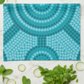 アボリジニ絵画ウム キッチンタオル (折り畳み)