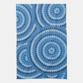 アボリジニ絵画ウム キッチンタオル (縦)