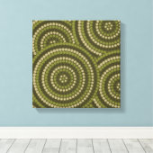 アボリジニ絵画ウム キャンバスプリント (インサイチュ (ウッドフロア))