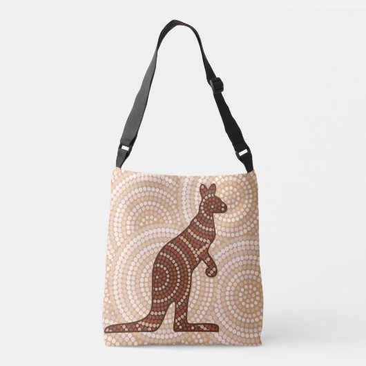 アボリジニ絵画ウム クロスボディバッグ (裏面)