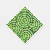 アボリジニ絵画ウム スタンダードランチョンナプキン (角)