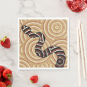 アボリジニ絵画ウム スタンダードランチョンナプキン (インサイチュ)