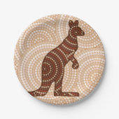 アボリジニ絵画ウム ペーパープレート (正面)