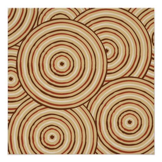 アボリジニ絵画ウム ポスター (正面)