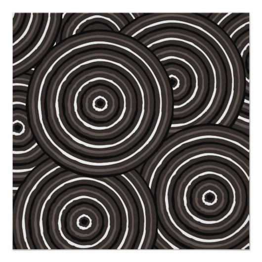 アボリジニ絵画ウム ポスター (正面)