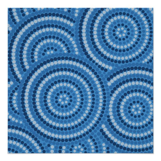 アボリジニ絵画ウム ポスター (正面)