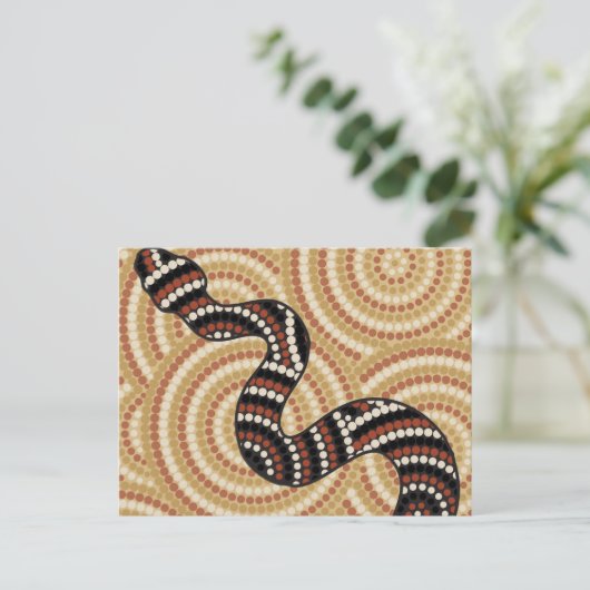 アボリジニ絵画ウム ポストカード (スタンド正面)