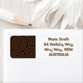 アボリジニ絵画ウム ラベル (インサイチュ)