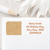 アボリジニ絵画ウム ラベル (インサイチュ)