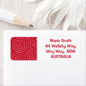 アボリジニ絵画ウム ラベル (インサイチュ)