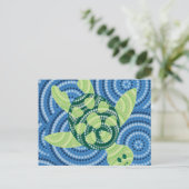 アボリジニ絵画ガメ ポストカード (スタンド正面)