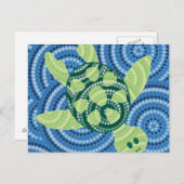 アボリジニ絵画ガメ ポストカード (正面/裏面)