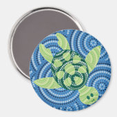 アボリジニ絵画ガメ マグネット (正面/裏面)