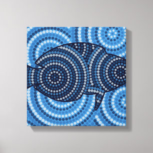アボリジニ絵画ス キャンバスプリント