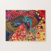 アボリジネドットアートスタイルでカサスキュリー ジグソーパズル (横)