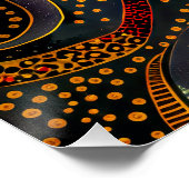 アボリジネドットアートスタイル ポスター (コーナー)