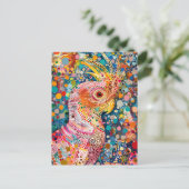 アボリジンドットアートスタイル ポストカード (スタンド正面)