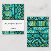 アボリジ結婚ュアルのテーブルが青い旅を迎える プレイスカード (正面/裏面)