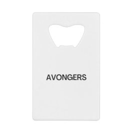 アボンガー クレジットカード栓抜き