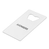 アボンガー クレジットカード栓抜き (裏面アングル)