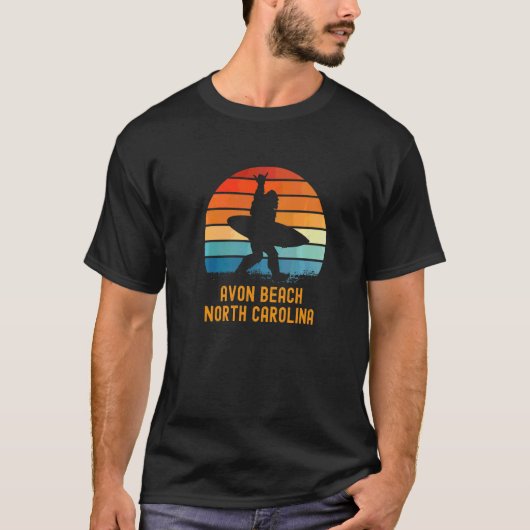 アボンビーチノースカロライナサスカッチ土産 Tシャツ (正面)