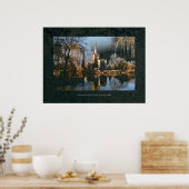 アボン川の向こうにあるストラットフォード教会。 ポスター (キッチン)