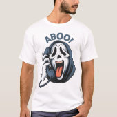 アボー!- & 不気味おもしろいハロウィンTシャツ Tシャツ (正面)