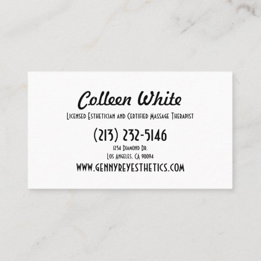 アポイントメントかコンボ名刺 名刺 (裏面)