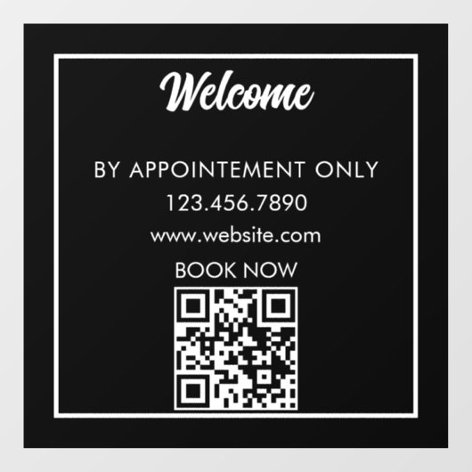 アポイントメントのみのビジネスカスタム店舗別 ウィンドウサイン (シート)