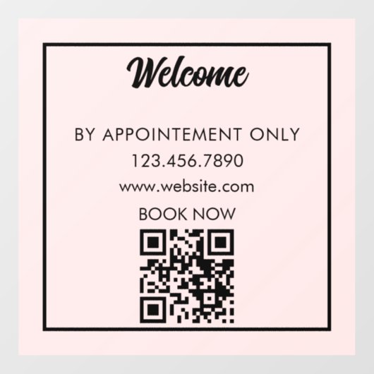 アポイントメントのみのビジネスカスタム店舗別 ウィンドウサイン (シート)