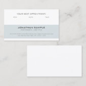 アポイントメントのメモのモダンでスタイリッシュでシンプルな平野 予約カード (正面/裏面)