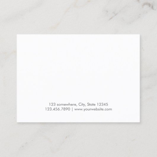 アポイントメントのメモのモダンな銀製のグリッター 予約カード (裏面)