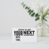 アポイントメントのメモは一般的な|を梳きます 予約カード (スタンド正面)