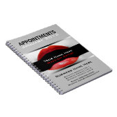 アポイントメントのメークアーティスト向けノート ノートブック (右側)