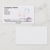 アポイントメントの名刺 予約カード (正面/裏面)