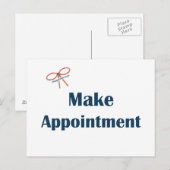 アポイントメントの確認 ポストカード (正面/裏面)