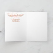 アポイントメントの自然：あいさつ文サイズ カード (内部)