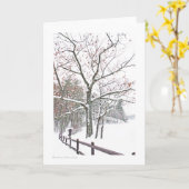 アポイントメントの自然：あいさつ文サイズ カード (黄色い花)