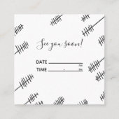 アポイントメントのCancelationカード スクエア名刺 (正面)