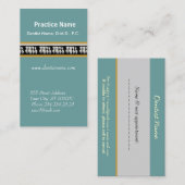 アポイントメントのOdontologyのデンタルケアの白の歯 予約カード (正面/裏面)