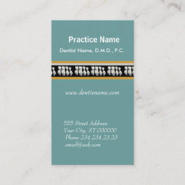 アポイントメントのOdontologyのデンタルケアの白の歯 予約カード