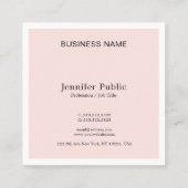 アポイントメントアラームトレンディーエレガントデザインプレーン 予約カード (裏面)