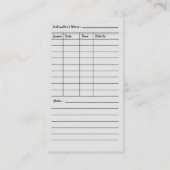 アポイントメントアラーム |ドライビングスクール 名刺 (裏面)