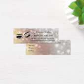 アポイントメントカードのエレガントキラキラしたウィンクのまつ毛 (デスク)