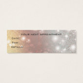 アポイントメントカードのエレガントキラキラしたウィンクのまつ毛 (裏面)