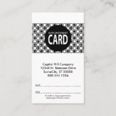 アポイントメントカードを平方します 予約カード (正面)