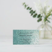 アポイントメントカードエレガントのシックフェイクな輝き 予約カード (スタンド正面)